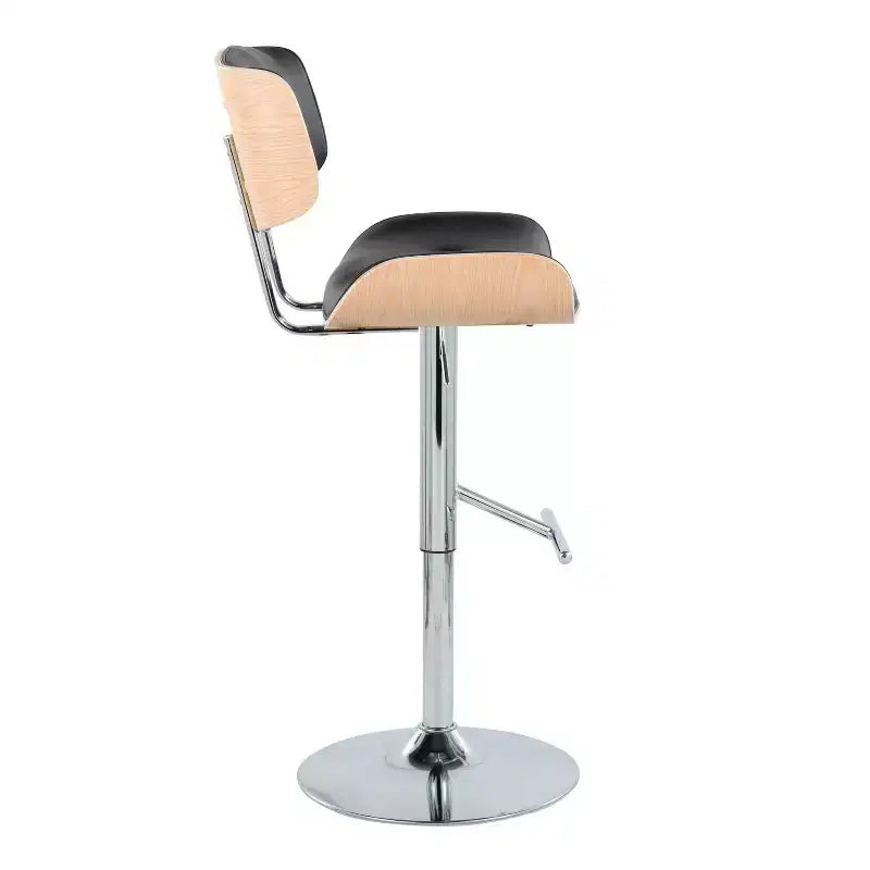 LumiSource Set of 2 Lombardi Adjustable Barstools Swivel