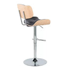 LumiSource Set of 2 Lombardi Adjustable Barstools Swivel