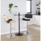 LumiSource Set of 2 Lombardi Adjustable Barstools Swivel