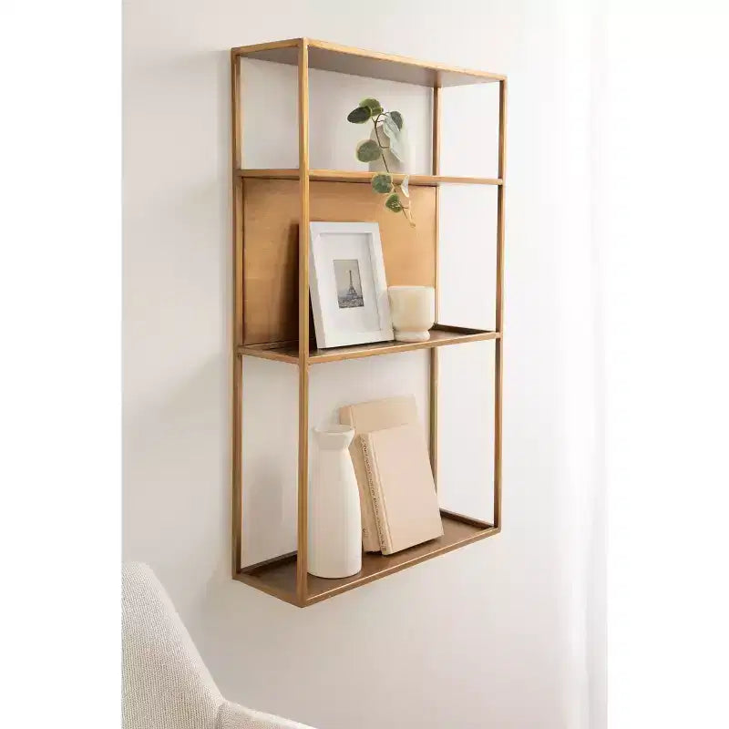 Kate & Laurel All Things Decor Nomi Metal Wall Shelf