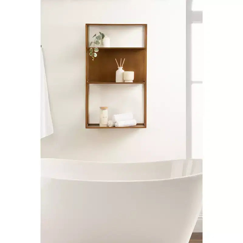 Kate & Laurel All Things Decor Nomi Metal Wall Shelf
