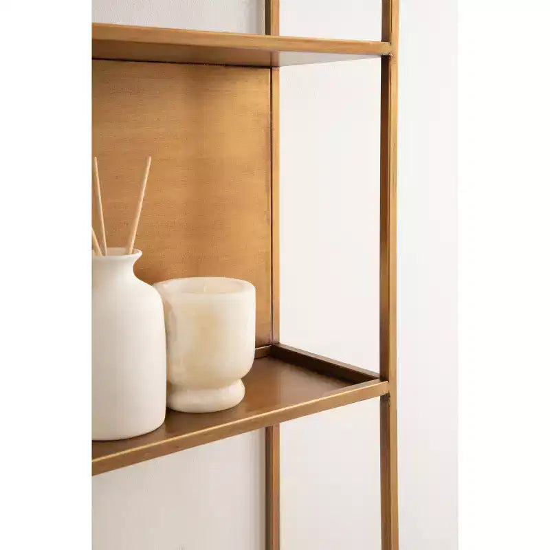 Kate & Laurel All Things Decor Nomi Metal Wall Shelf