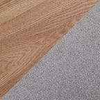 LumiSource Tray Pouf Ottoman Natural Fabric