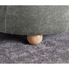 LumiSource Tray Pouf Ottoman Natural Fabric