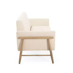 Christopher Knight Home Emma Modern 57.5" Elm Wood Frame Upholstered Loveseat