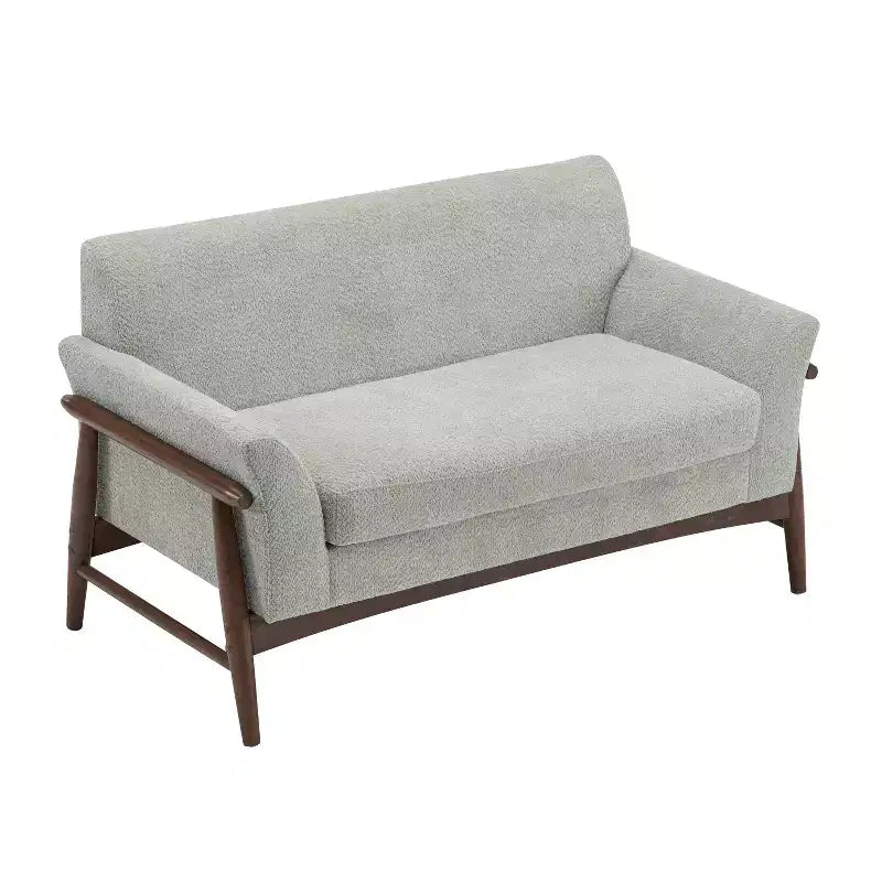Christopher Knight Home Emma Modern 57.5" Elm Wood Frame Upholstered Loveseat
