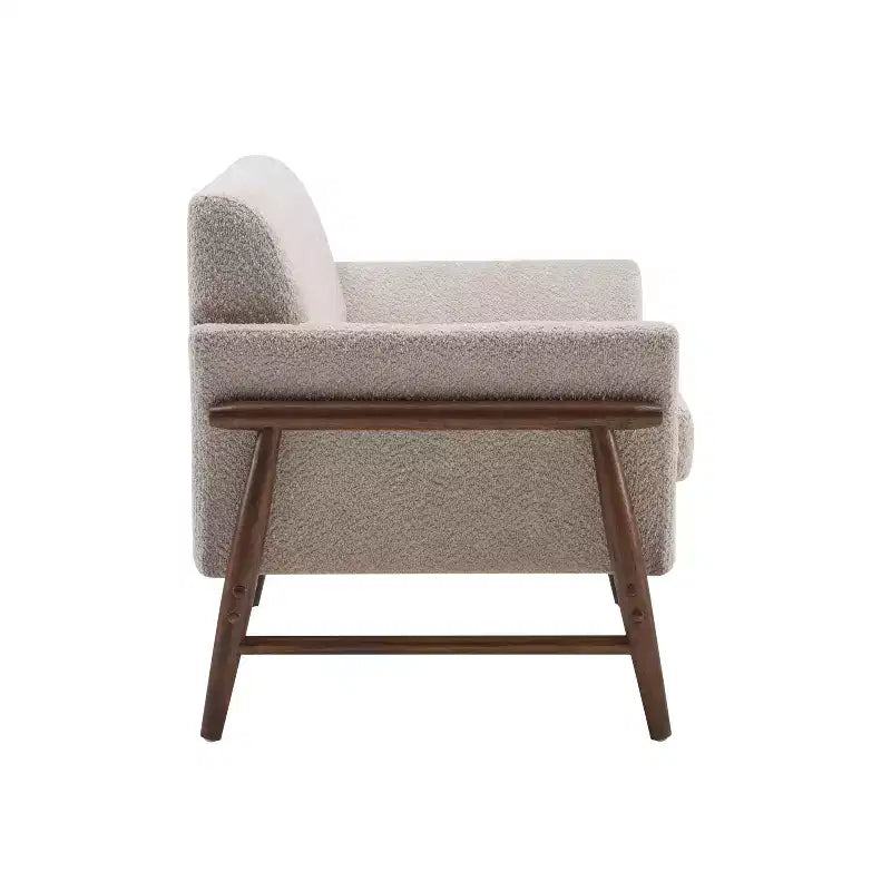 Christopher Knight Home Emma Modern 57.5" Elm Wood Frame Upholstered Loveseat