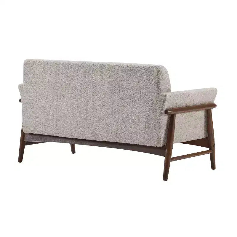 Christopher Knight Home Emma Modern 57.5" Elm Wood Frame Upholstered Loveseat