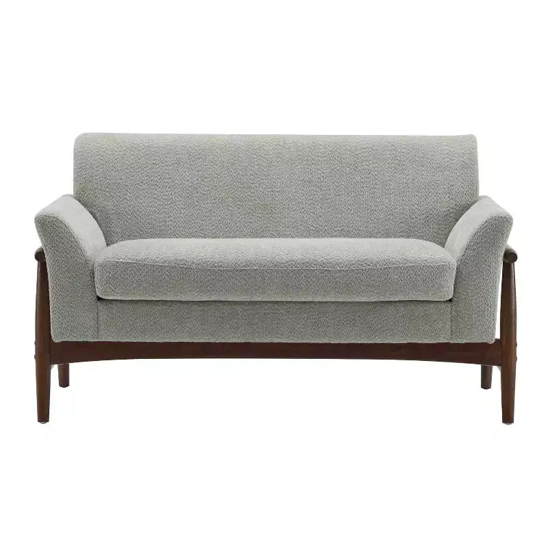 Christopher Knight Home Emma Modern 57.5" Elm Wood Frame Upholstered Loveseat