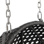 LeisureMod 2 Person Hanging Egg Chair with Stand - Outdoor/Indoor Rattan Wicker Patio Swing Hammock Lounger with Cushions