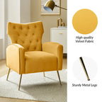 Sedia imbottita Abadiana Accent con base in metallo