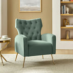 Sedia imbottita Abadiana Accent con base in metallo