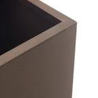 Metallic Heavy Planter for Outdoor Plants, 38Lx10Wx30H Inches Tall and Long Metal Divider Planter Box - 38x30x10