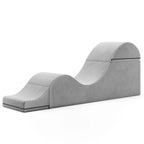 Avana Kami Chaise convertibile / Yoga e Massaggio - Pouf 2 in 1 con sedia a sdraio yoga pieghevole a scomparsa, Microvelvet - N/D