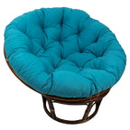 Sedia Papasan in rattan da 42 pollici con cuscino in twill