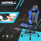 Sedia da gaming con poggiapiedi - Sedia da scrivania ergonomica