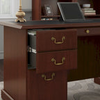 Scrivania Direzionale Bush Furniture Saratoga con Cassetti e Vani Contenitori
