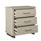 Set camera da letto 4 pezzi stile rustico - 2 comodini, 1 cassettone e 1 comò