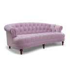 Divano Chesterfield trapuntato in velluto La Rosa 84 Mid-Century Modern