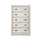 Cassettiera 5 cassetti in legno massello Montauk di Grain Wood Furniture